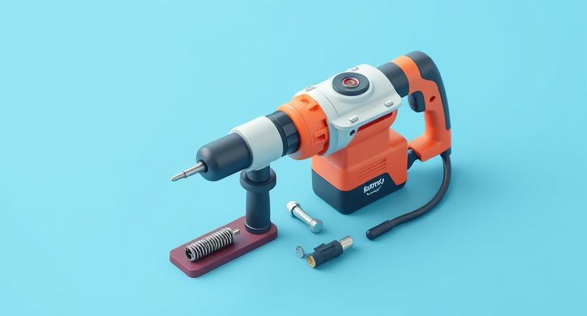 راهنمای کامل نگهداری و تعمیر دریل بتن کن | تعویض ذغال، علت ضعیف شدن و گریس‌کاری